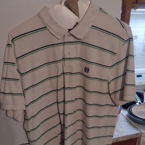 Chaps white with green and black stripes Polo XL Good Condition